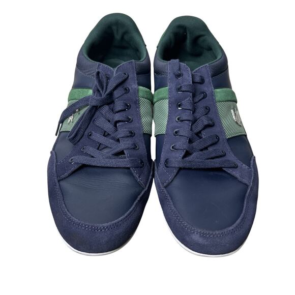 Lacoste Men Shoes Chaymon 123 2 Navy Green Leather Casual Sneakers Shoes Sz 11 main image 7